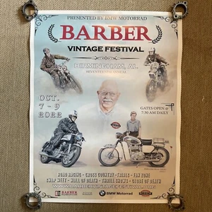 Barber Vintage Motorcycle Poster Birmingham Alabama 2022 - Bild 1 von 1