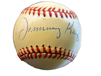 Jimmy Key autographed signed al baseball yankees - Image 1 of 3