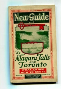 1925 NUEVA GUÍA Y LLAVE de las Cataratas del Niágara y Toronto con panorámica desplegable - Imagen 1 de 3