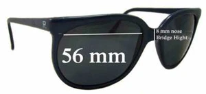 SFx Replacement Sunglass Lenses fits Vuarnet Pouilloux Unknown Model - 56mm Wide - Picture 1 of 26