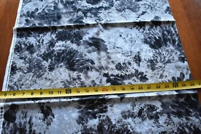 29" Long, Black & Gray Print on Quilt Cotton, Canvas/Benartex/Kalinowski, N5076 - Image 1 of 4