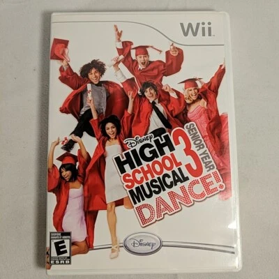 High School Musical 3 Senior Year Dance! Wii Disney Nintendo Complete E 2007 HSM - Image 1 of 4