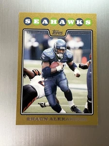 Shaun Alexander 2008 Topps #59 Gold Border #’d 1425/2008 Seattle Seahawks - Picture 1 of 2