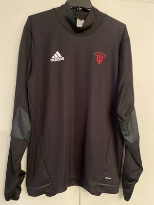 Camisa Adidas Climacool masculina GG Indiana University Hoosiers gola simulada preta - Imagem 1 de 4