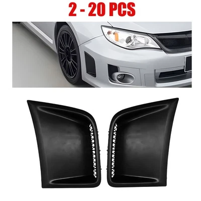 Cubierta de ventilación de aire de guardabarros lateral negra 2-20X para Subaru Impreza WRX STI L&R 2008-2014 Foto 1 de 4