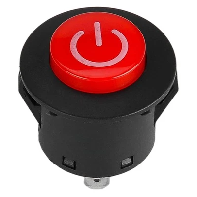 DWCX 1pc Kinderspielzeug Elektroauto Motor Start Stop Druckknopf schalter 12V