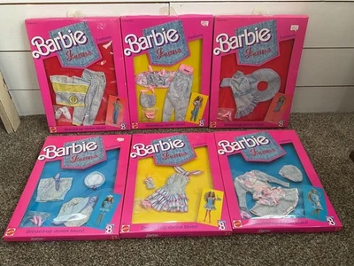 Lote De 6-Toda La Serie Denim-NUEVOS En Caja 1988 Barbie Jean Moda Trajes Foto 1 de 4