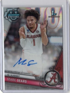 MARK SEARS NCAA 2023-24 Bowman Chrome U Lava RC Auto 011/199 #BCPA-MS Card - Picture 1 of 2