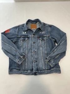 U2 Achtung Baby UV Live Official Sphere Las Vegas Zoo Concert Levis Denim Jacket - Picture 1 of 18