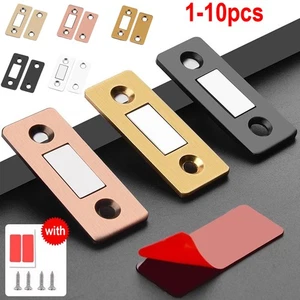 1-10 Pcs Very Strong Magnetic Catch Latch Ultra Thin For Door Cabinet Cupboard - Picture 1 of 19