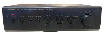 Realistic Optimus SA-155 Stereo Amp (Untested, powers up, for parts/repair) - Image 1 of 4