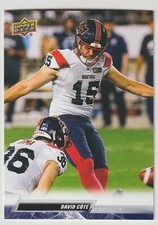 2023 Upper Deck CFL David Cote Card #14 Montreal Alouettes Laval