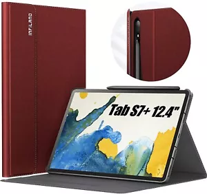 Samsung Galaxy Tab S7+/ S7 Plus 12.4 inc Case, Multiple Angle Stand 2020 - Picture 1 of 42