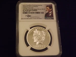Fundación Parque Nacional Saint Gaudens Liberty One Cent NGC PF 70 - Imagen 1 de 2