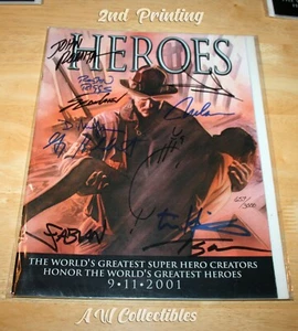Marvel Heroes 9 11 #1 Dynamic Forces Signed 2nd Printing   - Picture 1 of 2