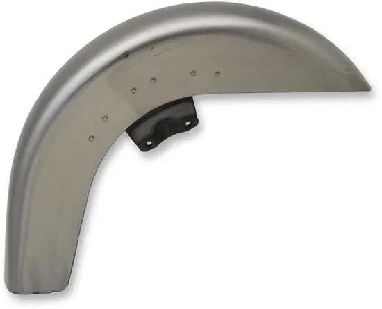 Guardabarros delantero personalizado DS Raw Steel para Harley Road King 02-08 Foto 1 de 4