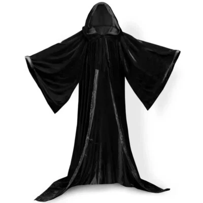 De colección Medieval Vino Rojo Sudadera con Capucha Capa Batas de Mago Disfraz de Juegos con disfraces Foto 1 de 4