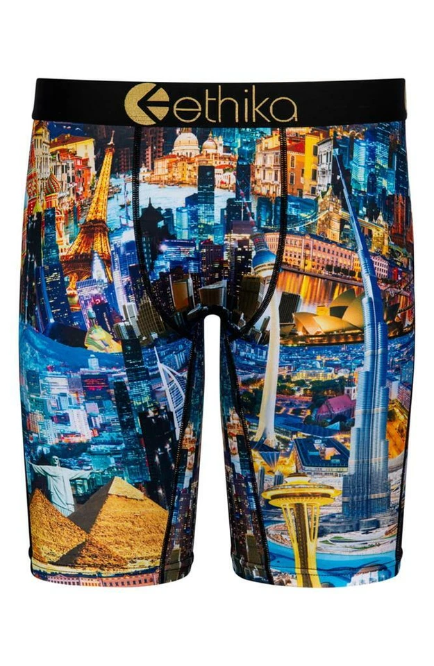 Ethika Staple SEATTLE PARIS EIFFEL TOWER City Landmarks Boxer Briefs Men's NWT - Image 1 of 1