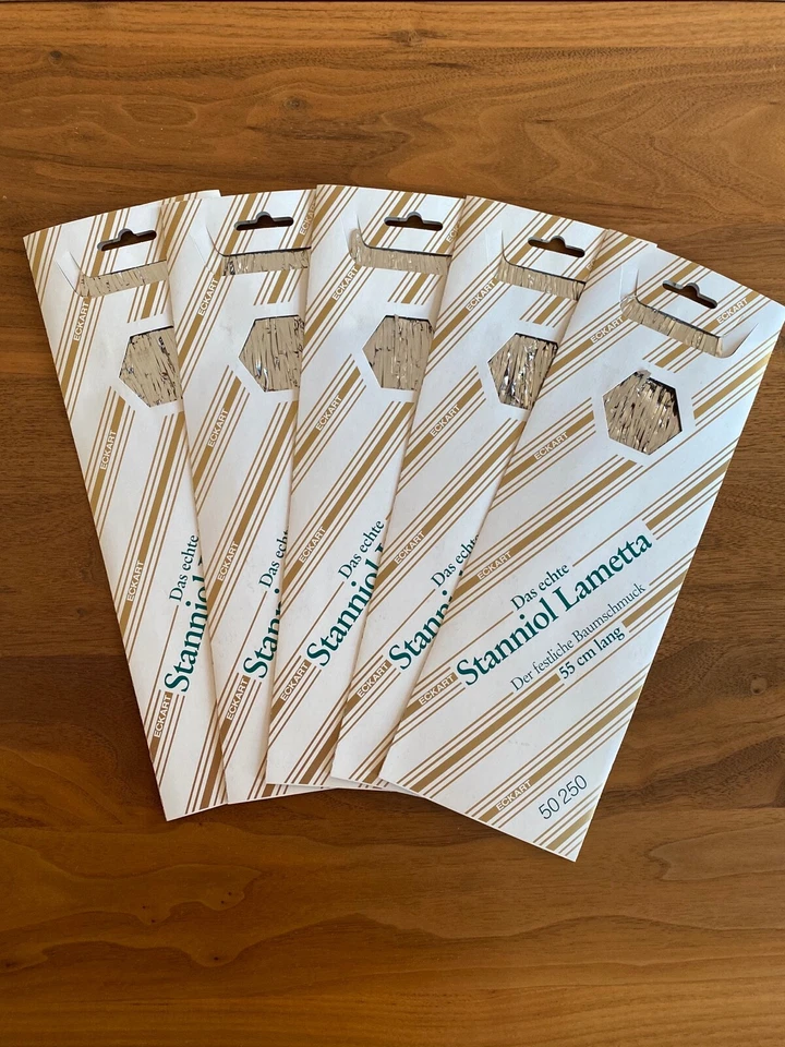 10 paquetes de láminas de tanniol reales en plata - Imagen 1 de 1