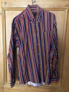 McEarl Original Soft Corduroy Multicoloured Striped Shirt Size M / 40 - 44 - Picture 1 of 5