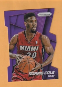 Norris Cole Miami Heat 2014-15 Prizm púrpura troquelado/139 Dayton Ohio 3U - Imagen 1 de 2