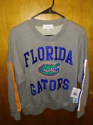 Florida Gators Touch By Alyssa Milano Gray Sweatshirt Women's Medium NWT - Image 1 of 4