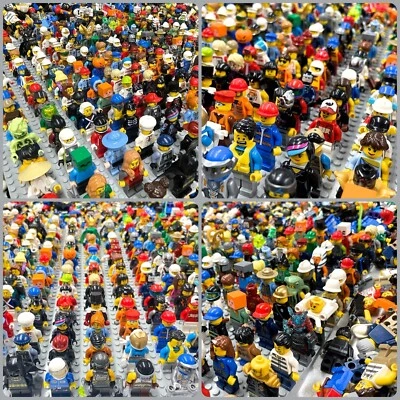 LEGO Minifigures Lot of 10 w/ Accessories City People Pack Random Bulk Used - Image 1 of 4