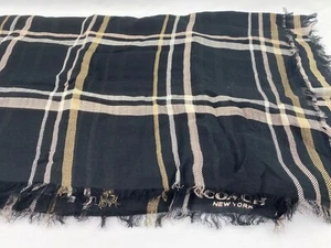 NWT COACH OVERSIZED SQUARE Women's scarf F85685 Black Multi - Picture 1 of 4