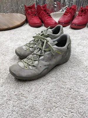 Lowa Womens 10 Shoe Gore-Tex Elba GTX Lo Suede Leather Hiking Walking Trail Gray - Image 1 of 4