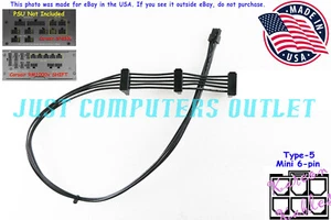 🔥 18" Corsair RMx Shift 1200W Mini 6-Pin to Three SATA III Power Cable - Picture 1 of 7