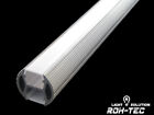 1m ALU-Profil/Leiste RUND Rundprofil fr LED-Streifen + opal Abdeckung 2 Seiten