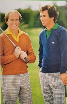 Suéter de Golf IZOD Jerry Pate Hubert Verde Original 1979 Anuncio New Yorker ~5x10.5" Foto 1 de 2