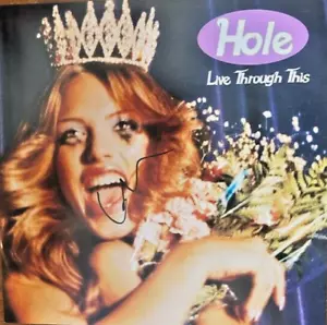 COURTNEY LOVE SIGNED HOLE LIVE THROUGH THIS 12X12 PHOTO PROOF PHOTO SIGNING - Picture 1 of 2