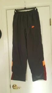 NIKE SWEATPANTS PANTS SIZE BOYS XL GRAY ORANGE AND BURGUNDY - Picture 1 of 3