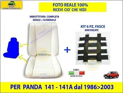AUTOKIT Sedile per Panda 750 141 IMBOTTITURA Sedili Schiuma Spugna Interno Tappezzeria