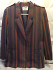 vintage Kasper striped blazer suit coat wool jacket