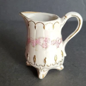 Miniatur Milchkännchen Krug handbemalt Blumen - Bild 1 von 8