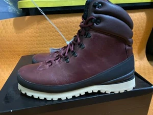 The North Face Cryos Hiker Boot Black Leather Warm Boots $400, Sz 11 NIB! Italy - Picture 1 of 9