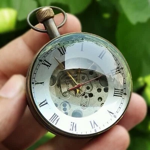 Antiguo Reloj de Escritorio con Bola de Latón Mecánico De Colección Mesa Regalo Decorativo - Imagen 1 de 7