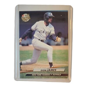 1992 Ultra New York Yankees Baseball Card #409 Dion James