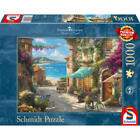 Schmidt Games Puzzle Caf on the Italian Riviera Thomas Kinkade 1000 T.