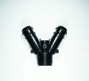 KIT 2 PEZZI - DERIVAZIONE PORTAGOMMA FILETTATO 3/4 x 20 RACCORDO IRRIGAZIONE PP - Foto 1 di 1