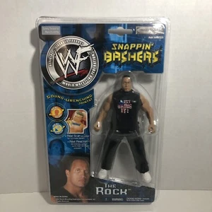 WWE WWF Snappin' Bashers The Rock Figure - Jakks Pacific - 2002 - Picture 1 of 8