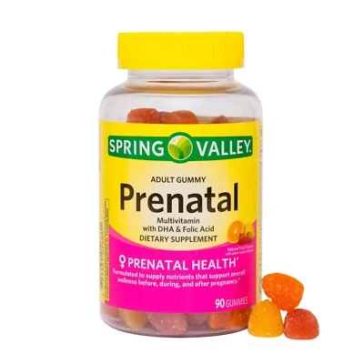 Spring Valley Prenatal Multivitamin Gummies, with DHA & Folic Acid, 90 Count - Image 1 of 4