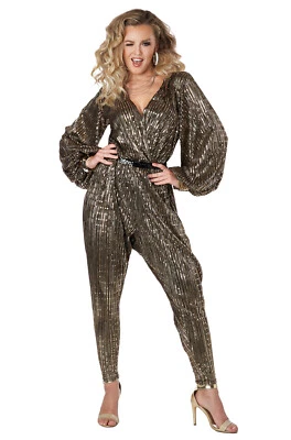 1970s Gold Disco Queen Adult Costume - Image 1 of 2