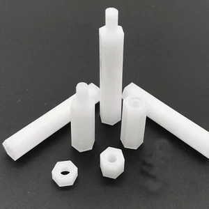 25/50 Stck. M2 M2.5 M3 M4 Kunststoff Nylon Sechskant Abstandhalter Schraube Mutter - Bild 1 von 11