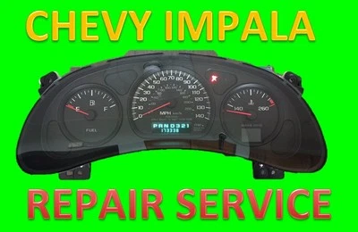 Servicio de reparación para panel de instrumentos Chevrolet IMPALA 2000-2005 00-05 Foto 1 de 3