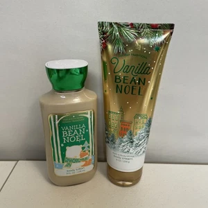 Bath & Body Works "Vanilla Bean Noel" crema corpo e lozione 8 fl oz tradizione natalizia - Foto 1 di 5