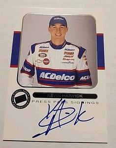 *KEVIN HARVICK*2001 PRESS PASS SIGNINGS*ROOKIE*AUTOGRAPHED*CARD*AC DELCO*NRMT* - Picture 1 of 4