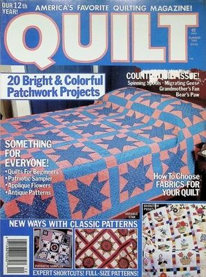 Quilt Magazine Summer 1991 Variable Star Quilt Cover - Image 1 of 4